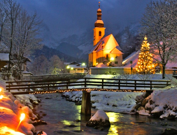The village of Igls in the Tyrolean Alps.